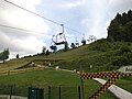 Liftanlage, vom Ziel der Rodelbahn aus gesehen