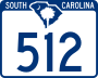 South Carolina Highway 512 marker