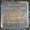 Stolperstein für Simon Dussmann (Großer Griechenmarkt 125)