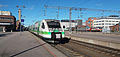 Image 2The VR Class Sm3 Pendolino high-speed train at the Central Railway Station of Tampere, Finland (from Rail transport)