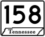 State Route 158 marker