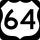 U.S. Highway 64 Alternate marker