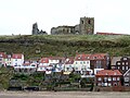 Whitby Abbey and the houses below