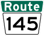 Route 145 marker