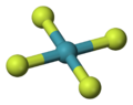 Structure du tétrafluorure de xénon.