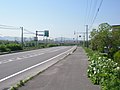 北海道道96号上磯峠下線・北斗中央IC交点（2019年5月撮影）起点側から