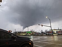 A daytime tornado