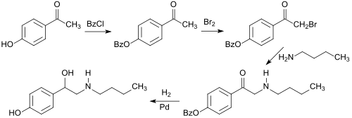 Synthese von Bamethan aus 4-Hydroxyacetophenon (4-HAP)