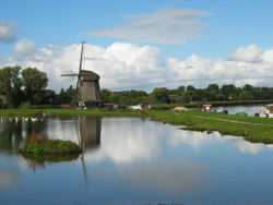 Windmill "Ambachtsmolen" in Oudorp