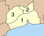 サムットサーコーン県の郡地図