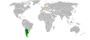 Location map for Argentina and Switzerland.