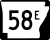 Highway 58E marker