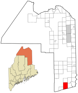 Location of Reed Plantation, Maine