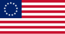 Betsy Ross flag, first US flag, 1777