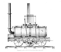 La Salamanca, 1812, première locomotive à assurer un service commercial.