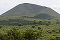 Cerro Pajas photographed from Asilo de la Paz, showing its volcanic crater.