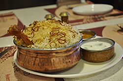 Hyderabadi chicken biryani