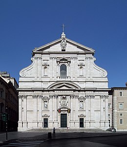 Façade of the Church of the Gesù Rome (consecrated 1584)