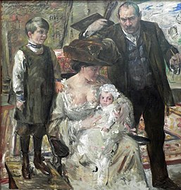 The Artist and His Family by Lovis Corinth (1909)