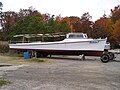 Deadrise workboat Barbara J at Tyler's Beach near Smithfield, VA.