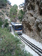 Treno a cremagliera per la ferrovia greca Diakopto-Kalavryta