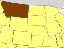 Location of the Diocese of Montana