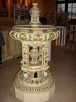 Fountain made in 1877 shown at the exhibition