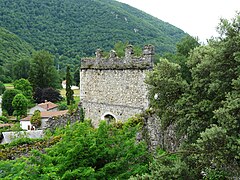 Les ruines du château.