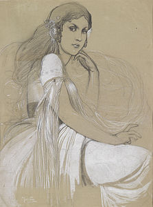 Jaroslava Muchová, by Alphonse Mucha