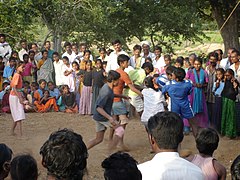 கருநாடகாவின் பகேபள்ளியில் ஒரு கபடி விளையாட்டு