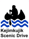 The route sign for the Kejimkujik Scenic Drive