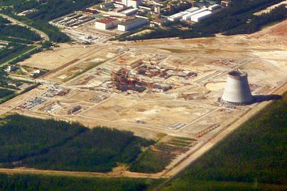 Construction site for Leningrad Nuclear Power Plant II, April 2010