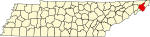 State map highlighting Carter County