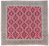 Millefleur 'Star-Lattice' carpet, 17th–early 18th century Mughal India, Christie's