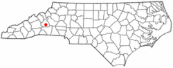 Location of West Marion, North Carolina