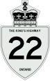 King's Highway 22 marker