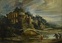 Landscape with the Ruins of Mount Palatine in Rome, 1615