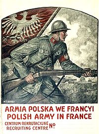 Recruitment poster for Polish Army in France