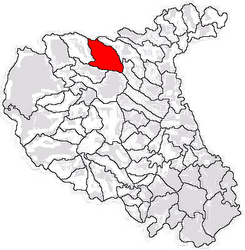 Location in Vrancea County