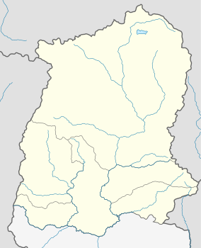 Map showing the location of Kyongnosla Alpine Sanctuary