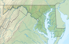 Map showing the location of Washington Monument State Park