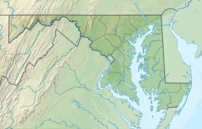 Map showing the location of Harriet Tubman Underground Railroad National Historical Park