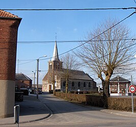 The church in Villers-Sire-Nicole