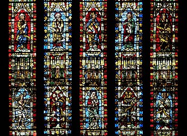The East window of Wells Cathedral (14th c.)