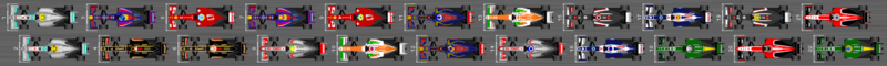Schéma de la grille de départ du Grand Prix d'Espagne 2013
