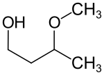 Strukturformel von 3-Methoxybutan-1-ol