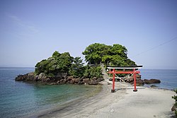 天神島與菅原神社（荒平天神）