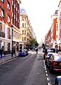 Bolsover Street looking north from New Cavendish Street