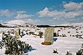 Il monte Saint-Michel di Brasparts sotto la neve