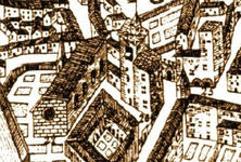 Plan de l'ancien évêché médiéval du Vieux Castres au no 25